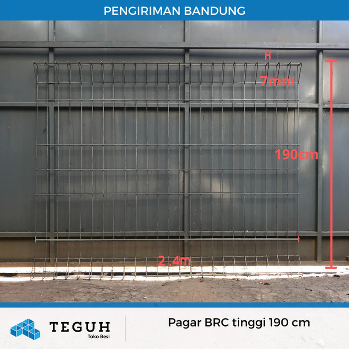 PAGAR BRC TINGGI 190 CM