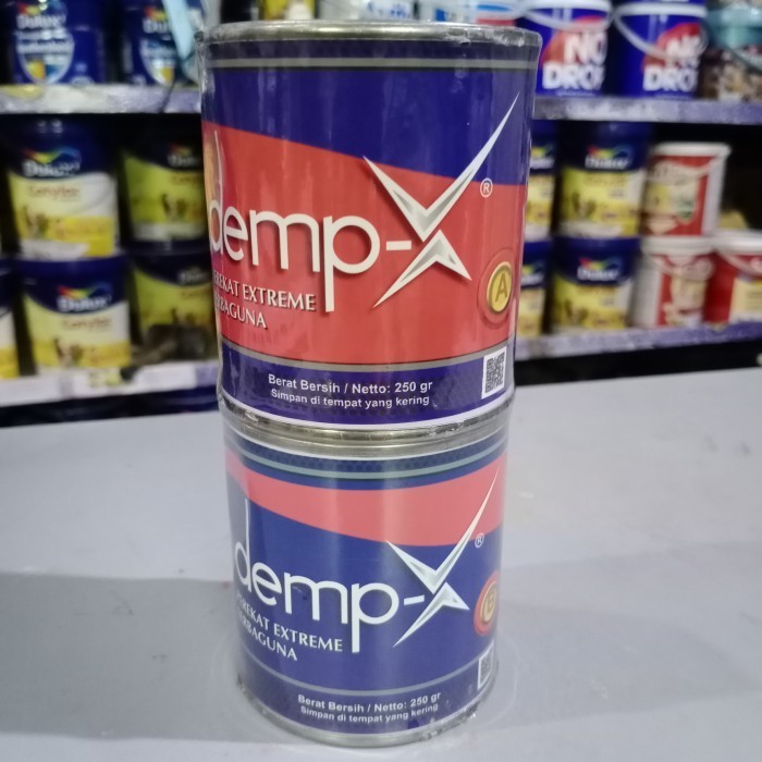 

Terbaru Lem Epoxy Demp- X Dempx Perekat Extreme 2 Komponen 1Set 500 Gram Promo Terlaris