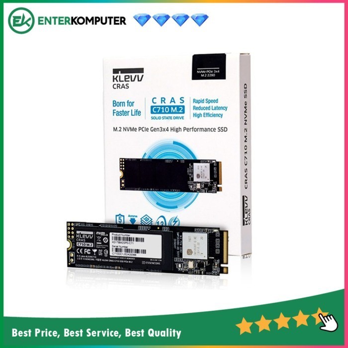 KLEVV SSD CRAS C710 1TB M.2 2280 NVME PCLE GEN3 X4 / SSD 1TB ORIGINAL BEST QUALITY