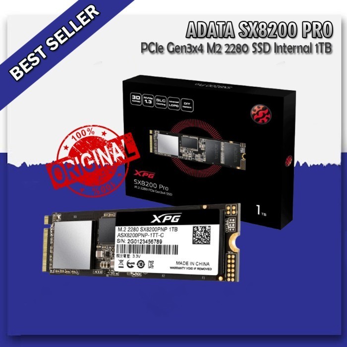 ADATA XPG SX8200 PRO 1TB M.2 PCIE NVME SSD ORIGINAL BEST QUALITY