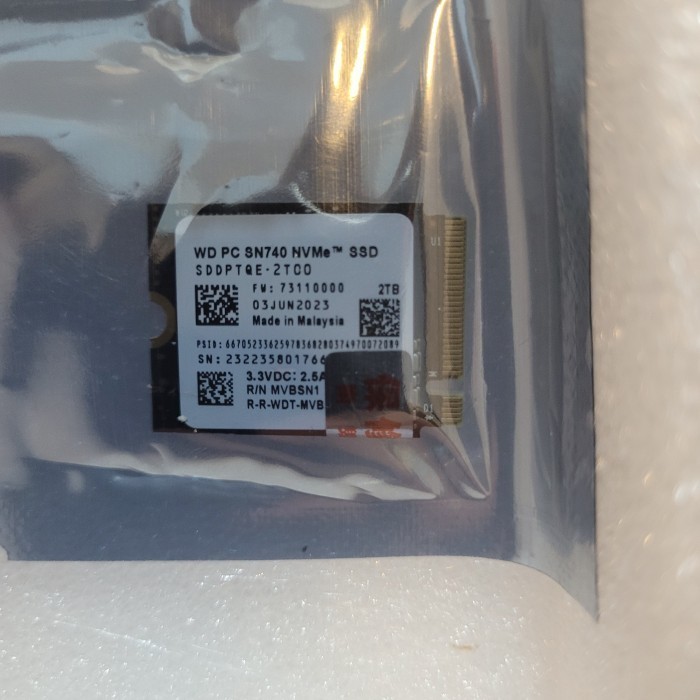 2TB NVME SSD 2230 STEAM DECK ROG ALLY WD SN740 SOLIDIGM 512GB 1TB 2TB ORIGINAL BEST QUALITY