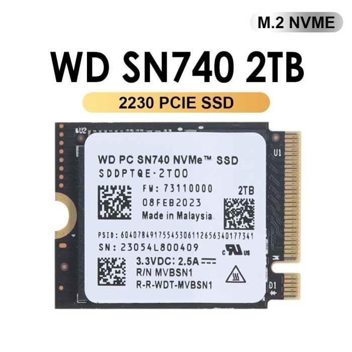 2TB NVME SSD 2230 STEAM DECK ROG ALLY WD SN740 SOLIDIGM ORIGINAL BEST QUALITY