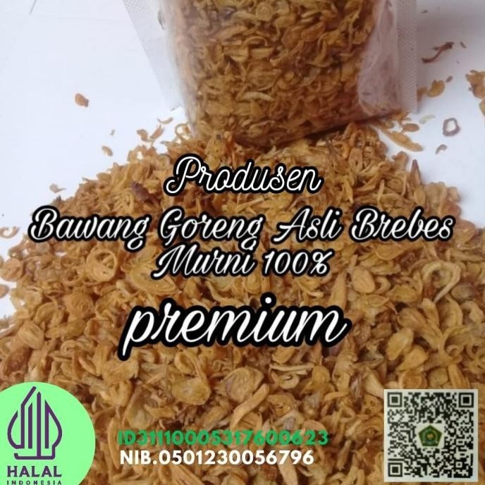 

Bawang Goreng Asli Brebes Murni 100%-500 Gram
