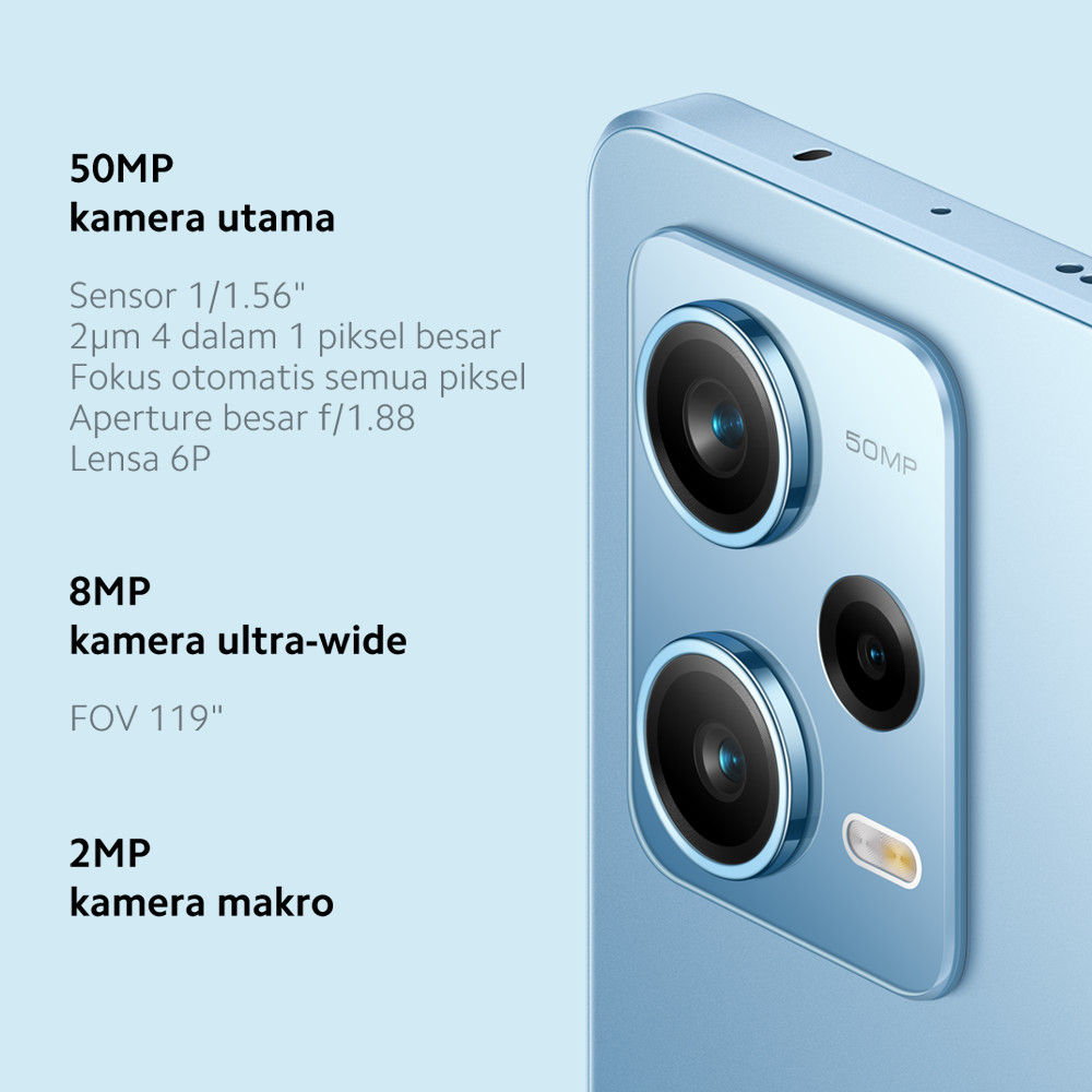 Official Xiaomi Redmi Note 12 Pro 5G (8GB+8GB/256GB) Kamera 50MP SONY IMX766 OIS Dimensity 1080 120Hz P-OLED Image 3