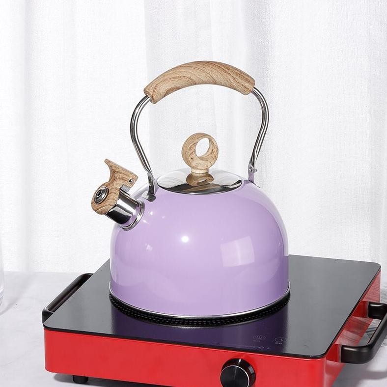 Diskon Besar [Ms] Teko Air Estetik / Teko Air Siul Stainless Steel 2.5L Am665