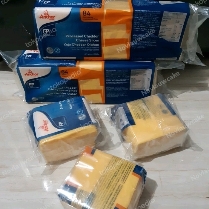 

KEJU CHEDDAR CHEESE SLICE ANCHOR REPACK 28LEMBAR