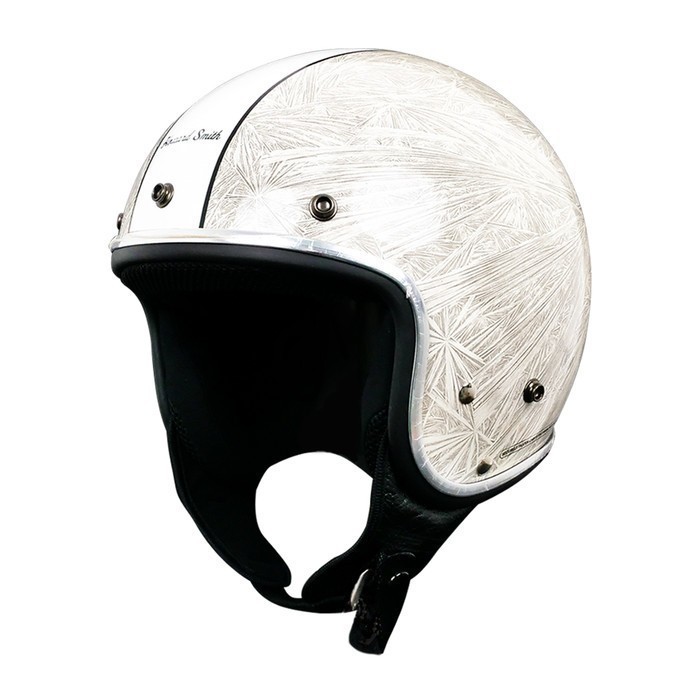 HOWARD SMITH MUTAN HELM HALF FACE RETRO ORIGINAL - GLOWY WHITE