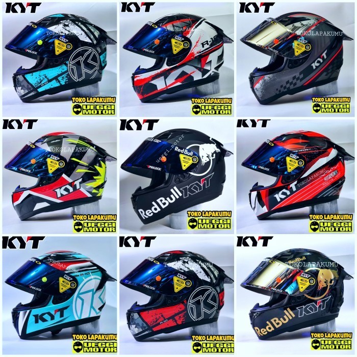 KYT R10 PAKET GANTENG AQUAMARINE