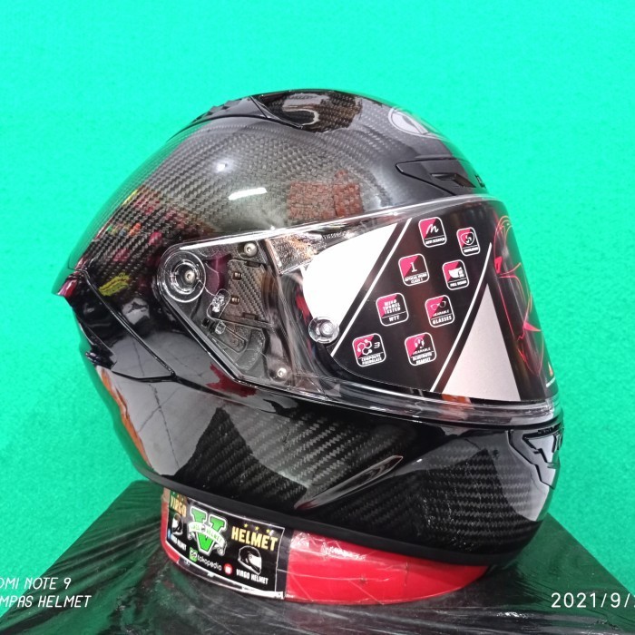 HELM KYT NX-RACE #CARBON BLACK ORIGINAL BARU.