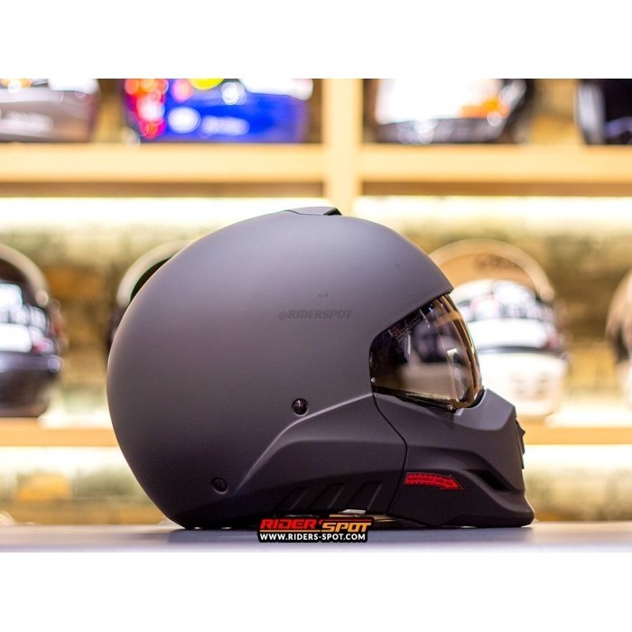 HELM BELL BROOZER MATTE BLACK CROSSOVER HELMET FULL FACE