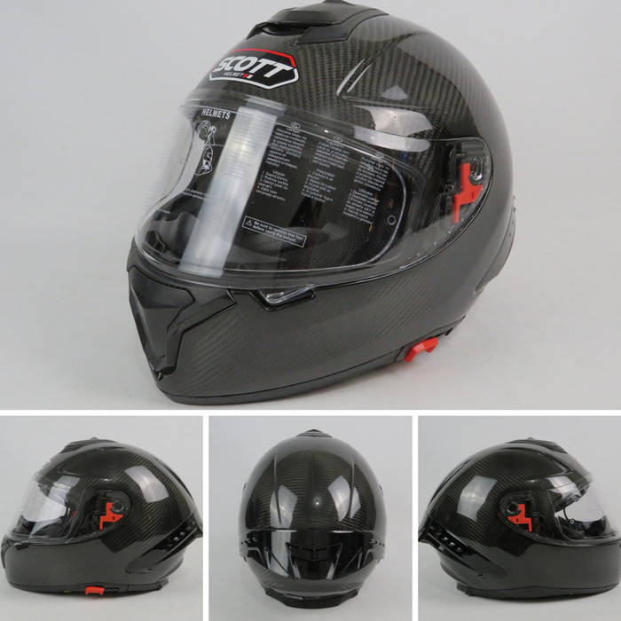 HELM SCOTT FULLFACE CARBONE FIBER RC1 HELM FULLFACE DEWASA HELM CARBON