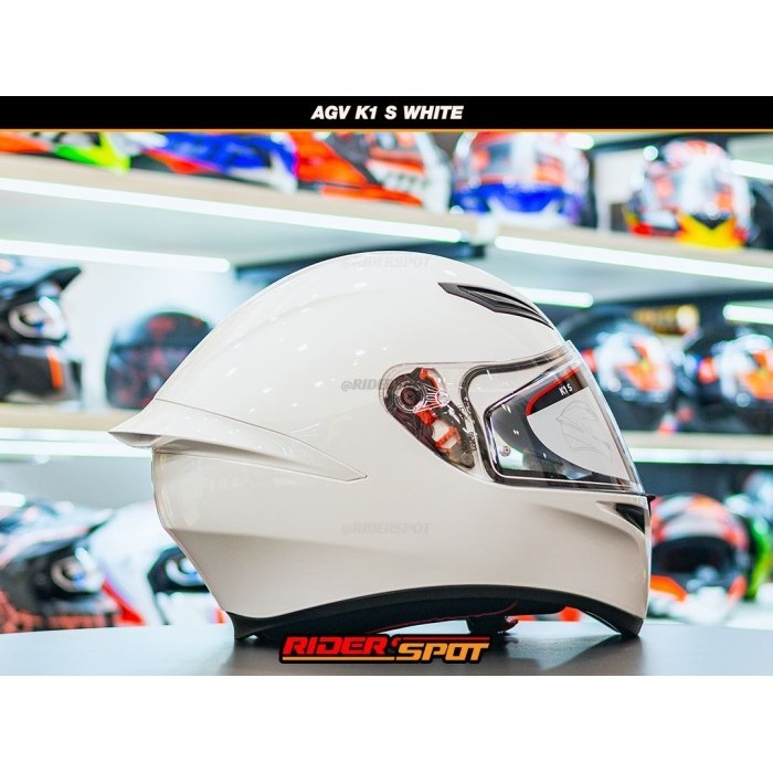 HELM MOTOR AGV K1 S WHITE FULL FACE ORIGINAL ITALY RIDING TOURING