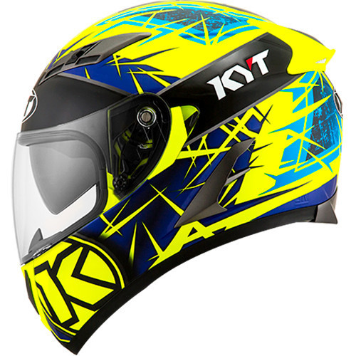 HELM KYT FALCON 2 SPIKE YELLOW FLUO FALCON2 KUNING