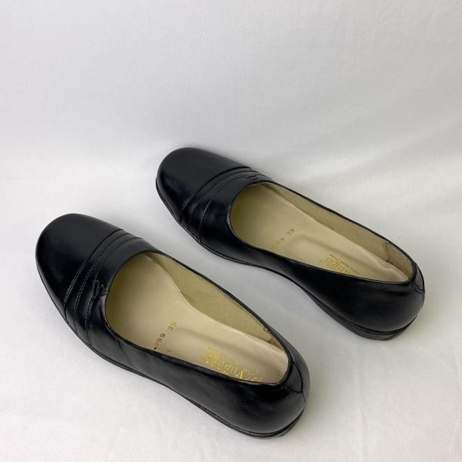 Sepatu Flatshoes Wanita Kulit Sepatu Kerja Flat Wanita Sepatu Kerja