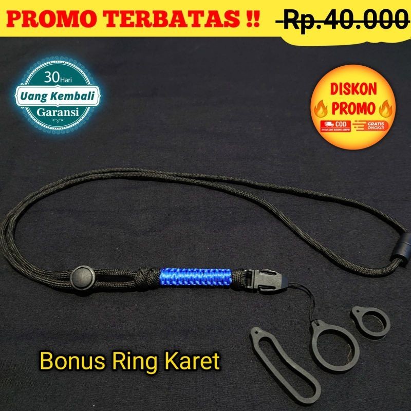 

Lanyard Gantungan Kalung Universal Premium Lanyard Etnik Lanyard Paracord Lanyard Outdoor Lanyard Paracod 03