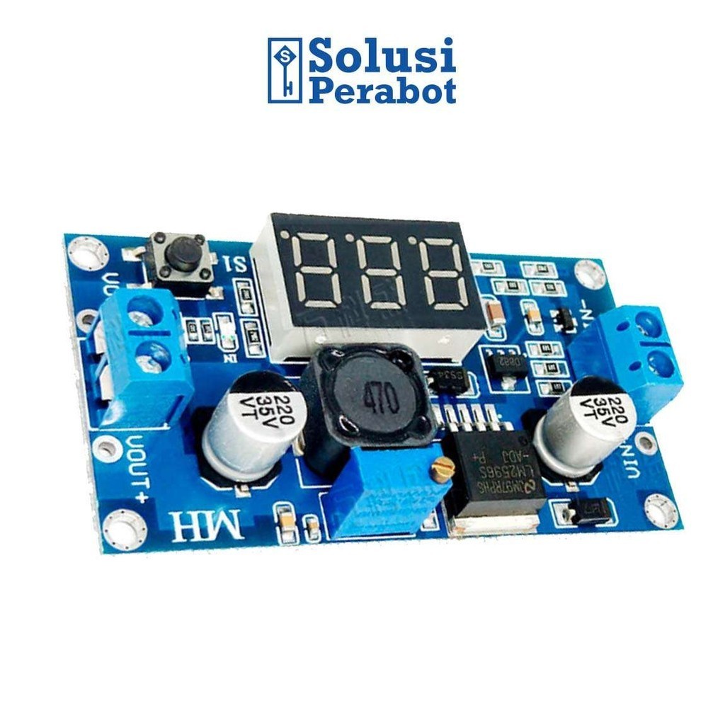 Step Down DC-DC LED LM2596 SP / Voltmeter LM2596S 2.5-40V ke 1.25-37V