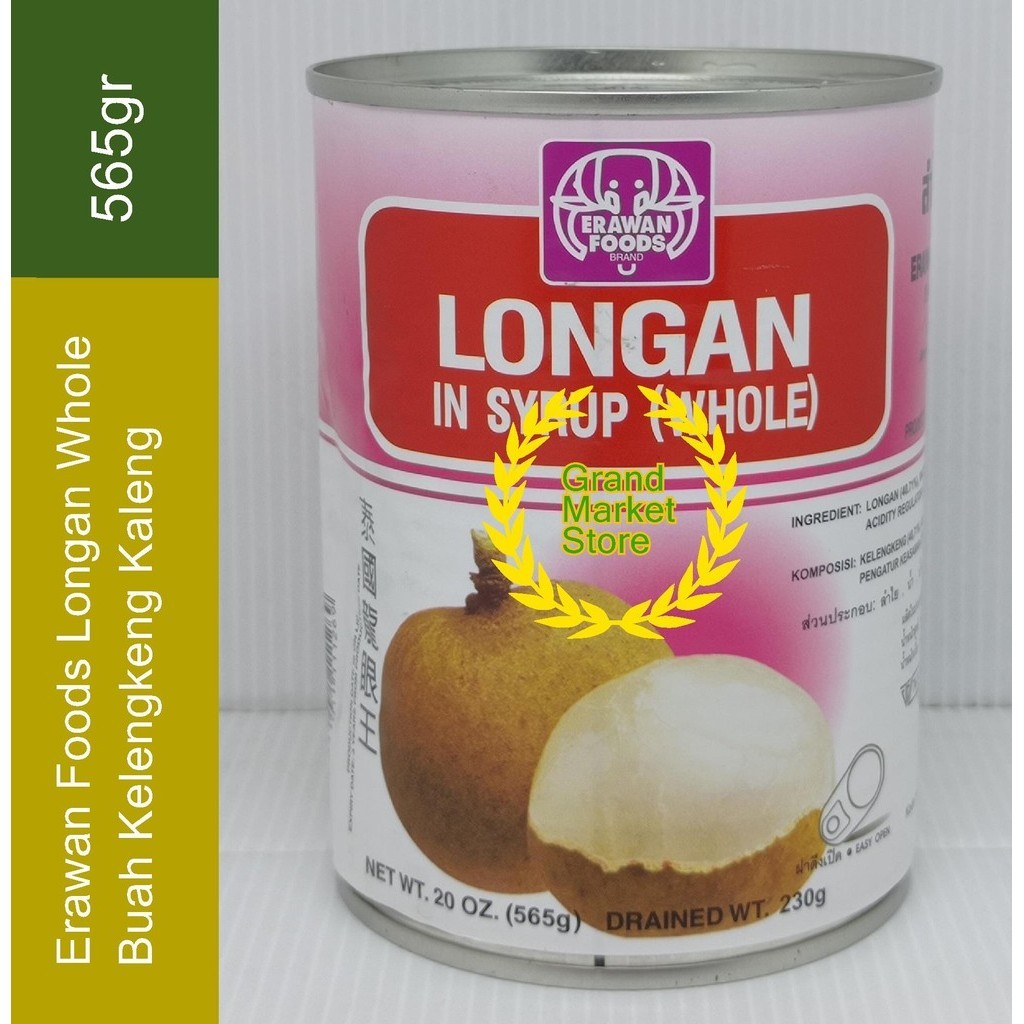 

Erawan Longan Kaleng Syrup Whole 565 gr - Buah Longan Syrup 20 oz Termurah