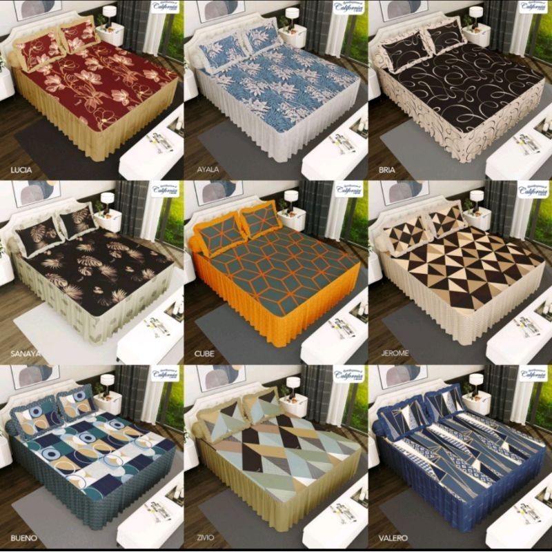 sprei rumbai California 180 X 200