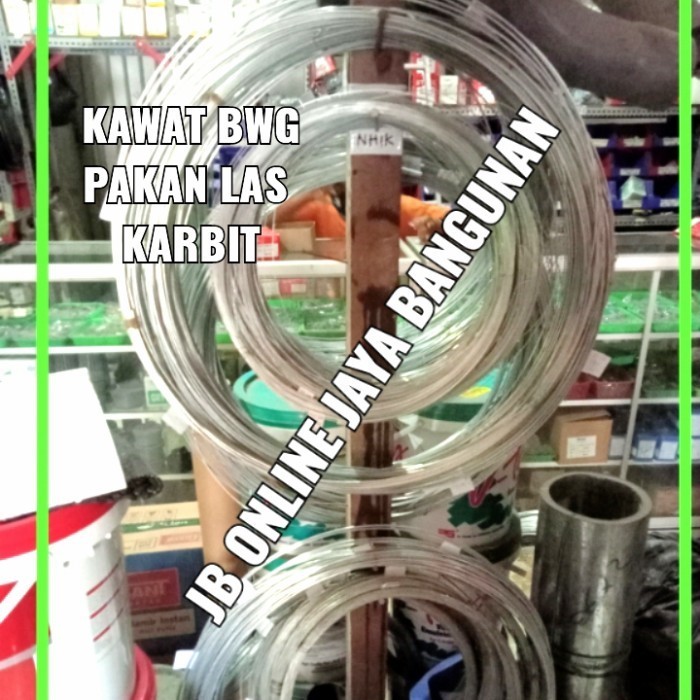 Asiya Kawat Tali Putih Kawat Bwg Kawat Las Pakan Las Karbit 1 Rol = 1Kg