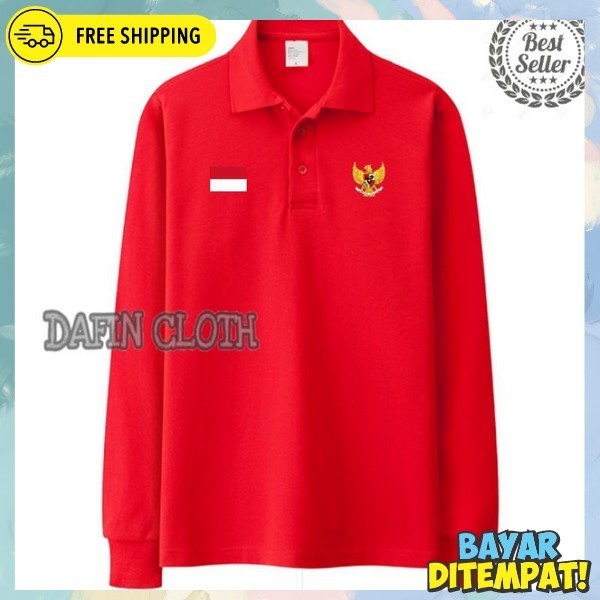 Kaus Kemerdekaan Baju Logo Burung Garuda Seragam Merah Putih Ksos Merah Unisek Indonesia Kaps Pria W