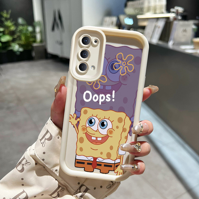 Casing Hp OPPO Reno 4 4G Reno4 Case pelindung jatuh HP silikon lunak Casing gaya ganda Pasangan Soft