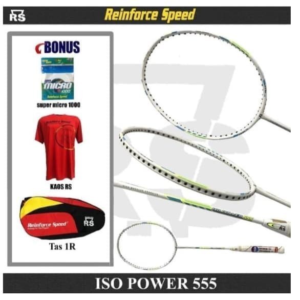 SALERAKET BADMINTON RS ISO POWER 555 ORGINAL