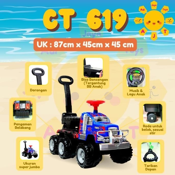 Shp Ct619 / Mainan Anak / Mobilan Dorong / Mobil Dorong / Shp Toys