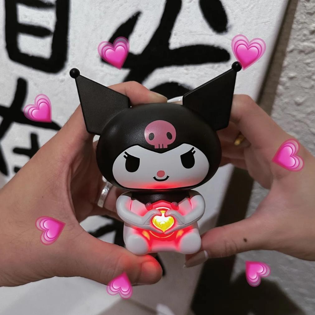 {NEW} I LOVE YOUVersi audio Kuromi lamp light/barang kuromi/Boneka berbicara/cinnamoroll lamp light 