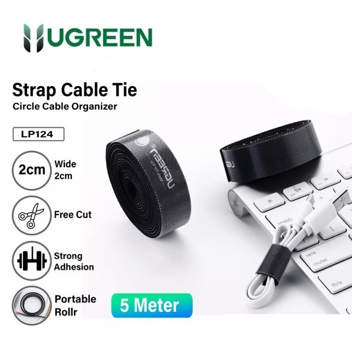 

Ugreen Pengikat Perekat Kabel Charger Strap Klip Organizer Serbaguna