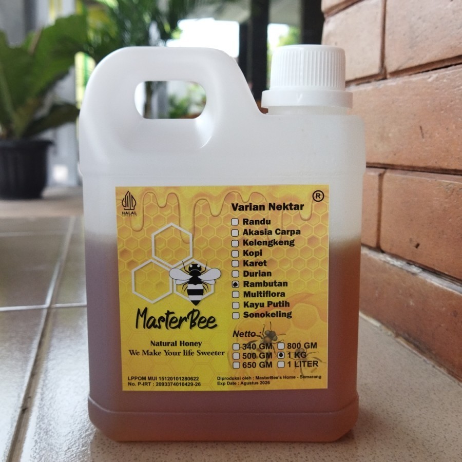 

MasterBee - Madu Rambutan 1 KG - Madu Murni - Madu Asli