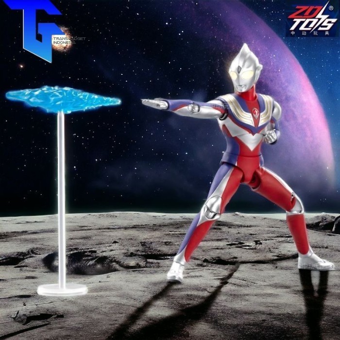 DISKON SPESIAL ZD TOYS ULTRAMAN TIGA MULTI TYPE LED LIGHT UP SERIES 1/10 FIGURE TERMURAH