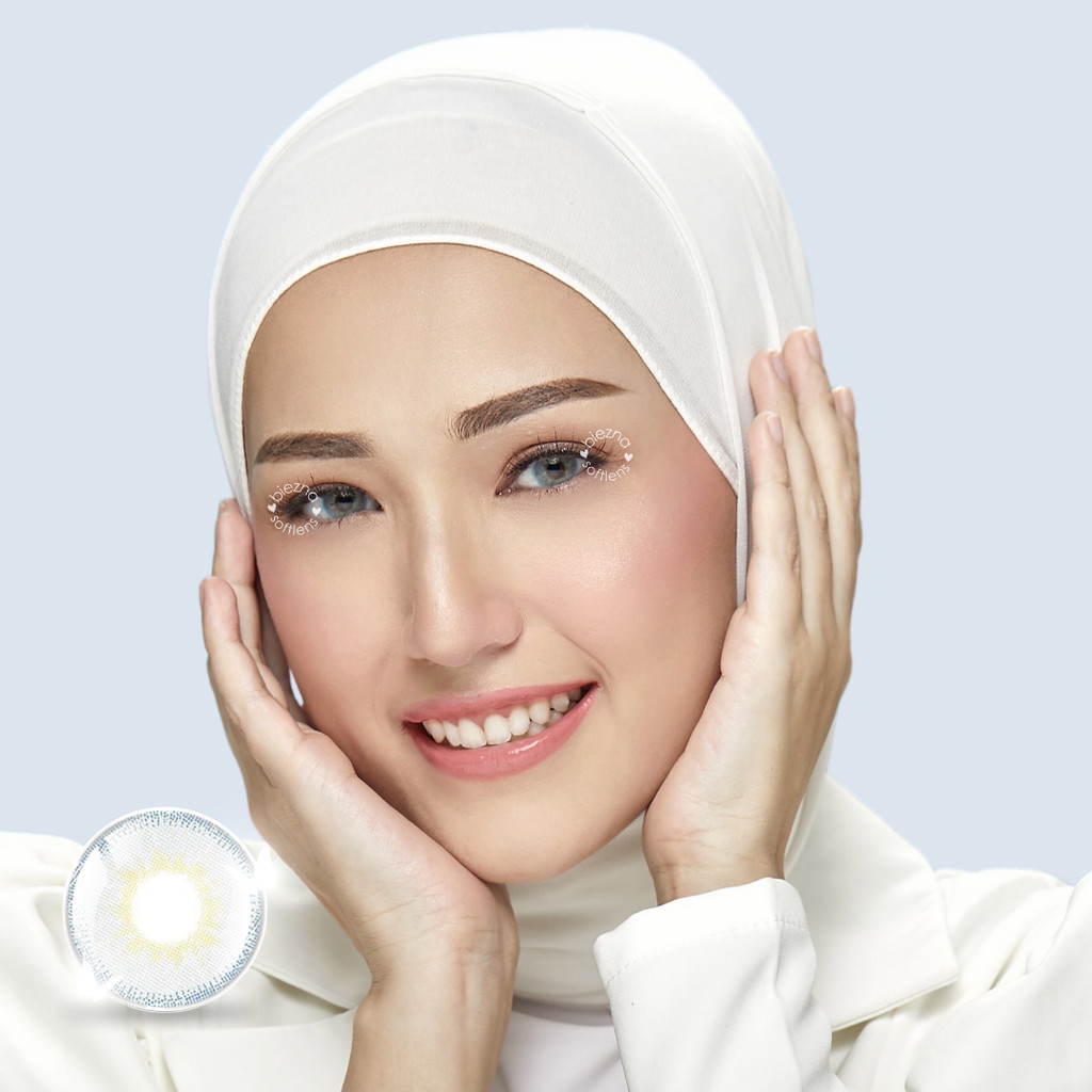 BIEZNA Softlens Fuzzy Brown Grey | Normal s/d Minus Tinggi -8.00