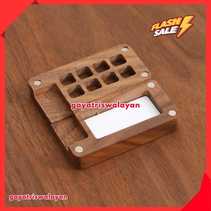 

WOODEN PALETTE 15 / MAGNETIC WOODEN PALETTE FOR WATERCOLOR/ MINI BEST PRODUK
