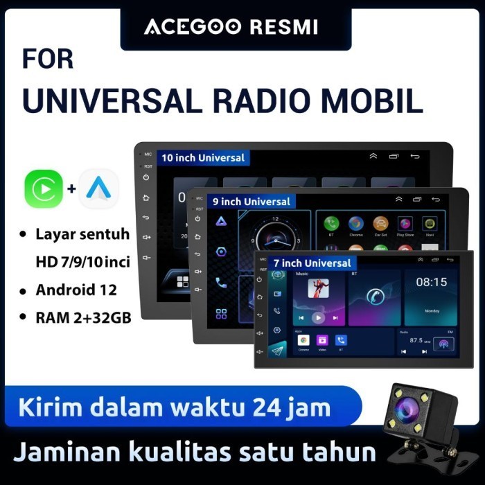 Hadiah Gratis Essgoo Car Radio Mobil Navigasi 4G + 32G Android12 Head