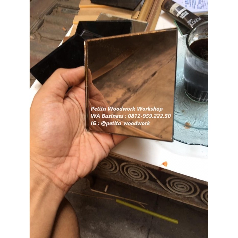 Ready Bronze Mirror / Brown Mirror - Kaca Cermin Coklat / Cermin Perunggu