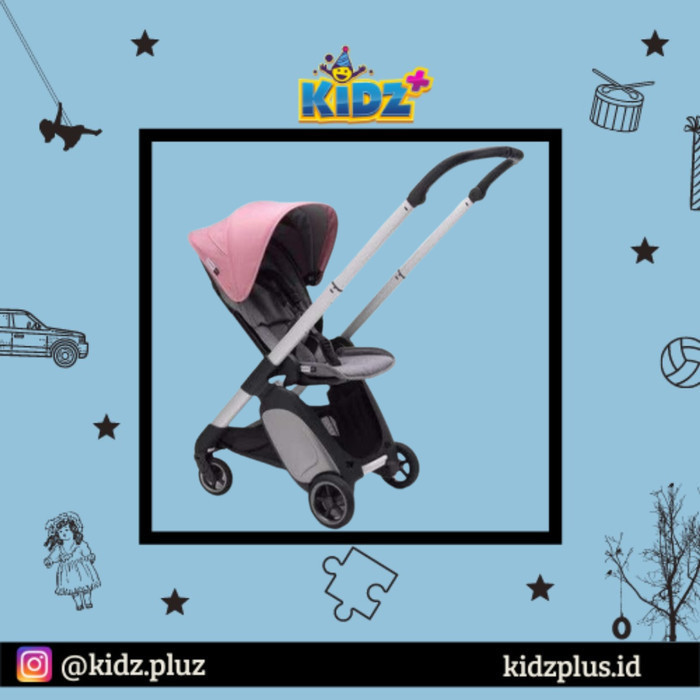 Sewa Bugaboo Ant Stroller Frame Silver Pink Melange