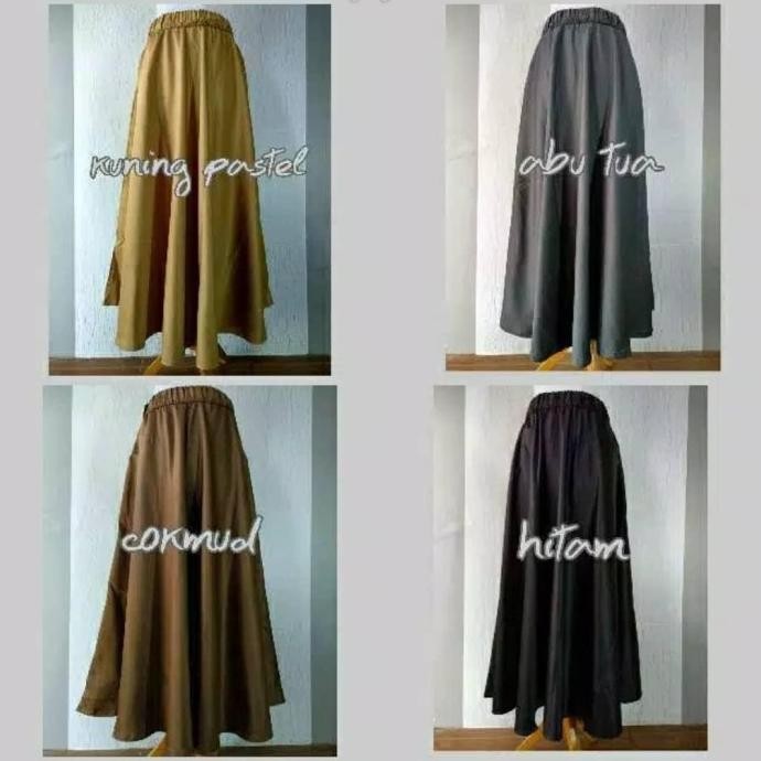 Rok Payung Bahan Satin Merk Ferita