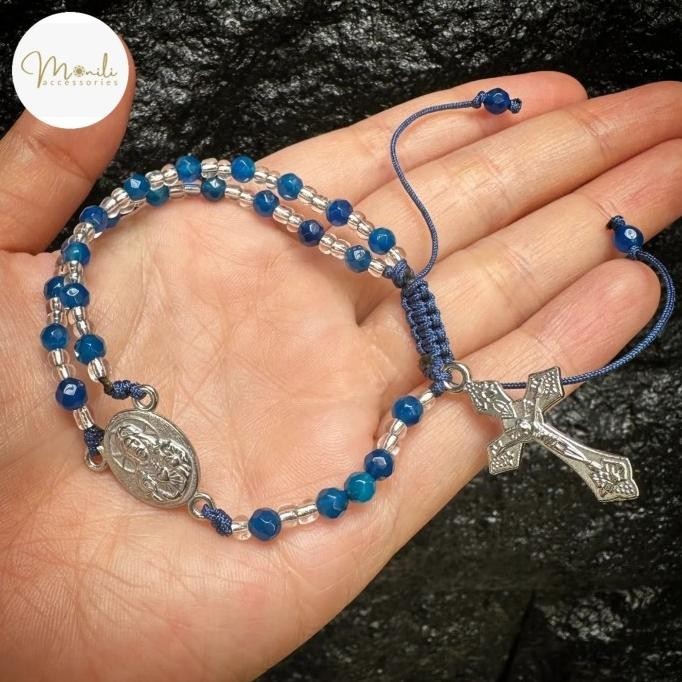 Gelang Rosario Blue Agate