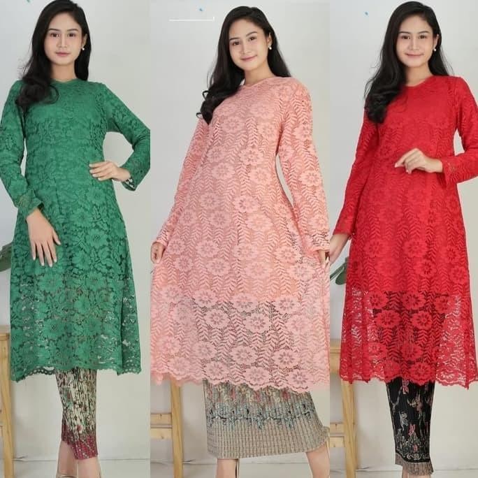 Atasan Kebaya Modern Brukat , Atasan Kebaya Pesta Putih dan Lainya