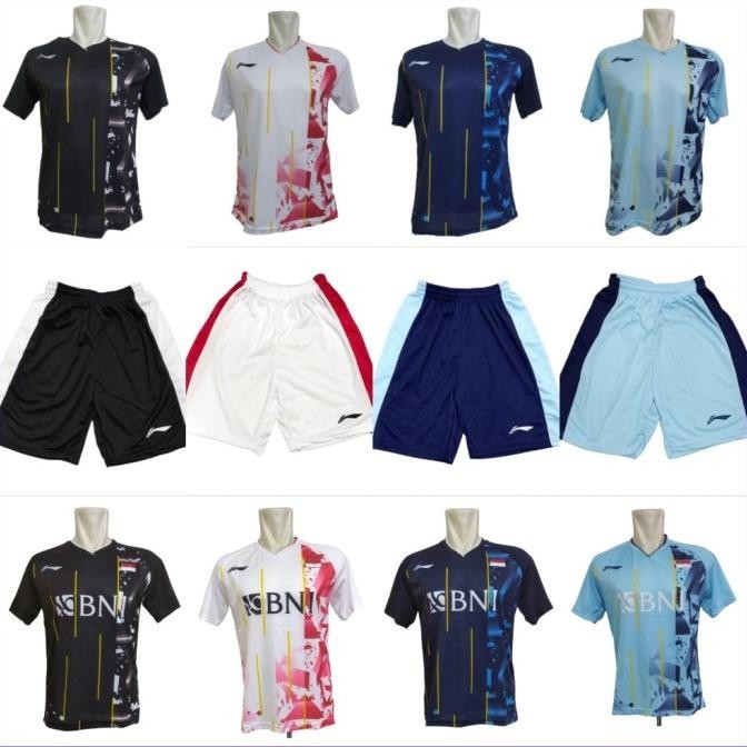 Baju Badminton Indonesia Master Kaos Bulutangkis L261 Kaos Celana Jojo
