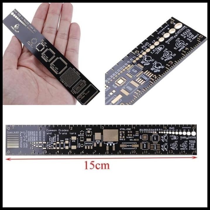 

TERMURAH PROMO PCB RULER ENGINEER PENGGARIS DOUBLE LAYER PCB 150MM MULTIFUNGS !!!!