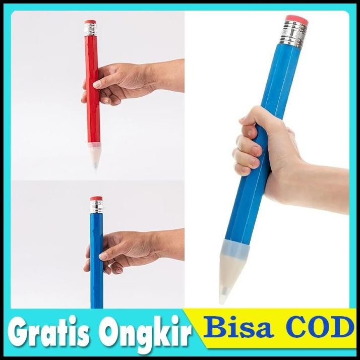 

BEST DEAL PENSIL HB JUMBO PENCIL BESAR KADO HIASAN DEKORASI 33 CM !