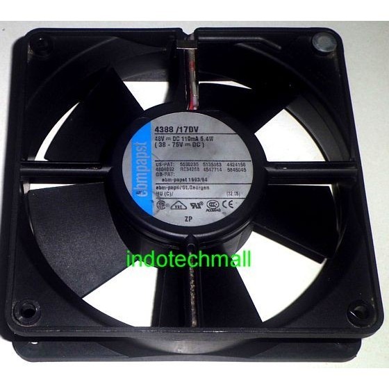 Fan 12cm EBMPAPST 4388/17DV 48V 110mA