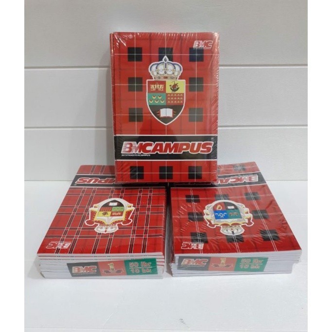 

BUKU TULIS BMCAMPUS 36 LEMBAR, 1 PACK ISI 10 BUKU.