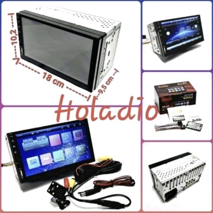 HEADUNIT DOUBLEDIN DEKLESS MP5 DHD 4300 FULLGLASS BLUETOOTH MIRRORLINK .