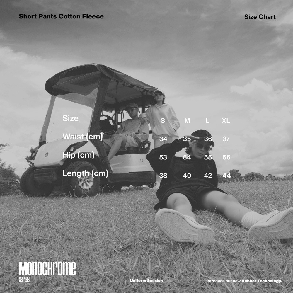 [NMDS COMPANY] PREMIUM CREWNECK 4UBASIC Shorts Fleece Misty - Celana Pendek Pria & Celana Pendek