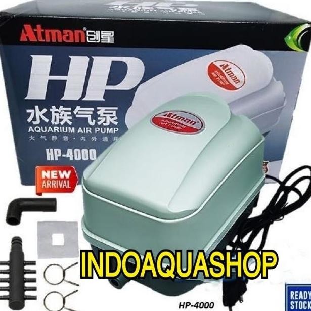 Atman Hp 4000 Air Pump Pompa Udara Aerator Kolam / Hidroponik Hp4000