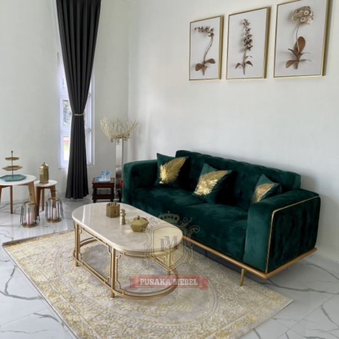 meja tamu mermer, meja marmer sofa tv, coffe table marmer besi gold