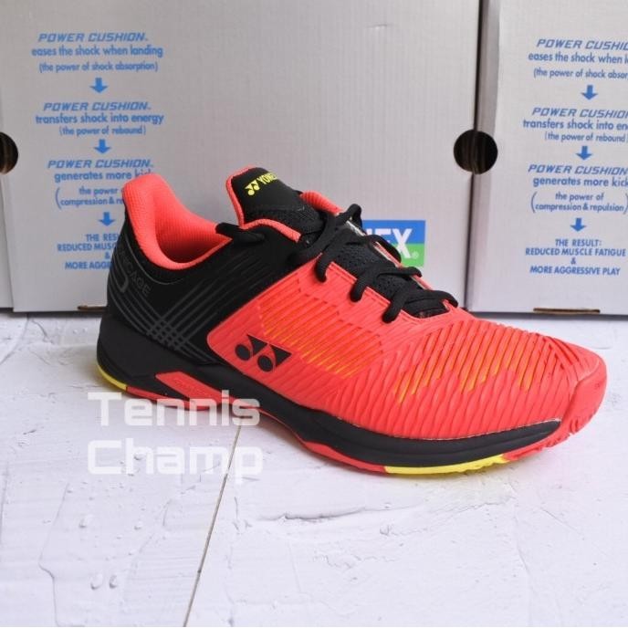 Sepatu Tenis Yonex Sonicage Dark Red/ Tennis Shoe Yonex Original