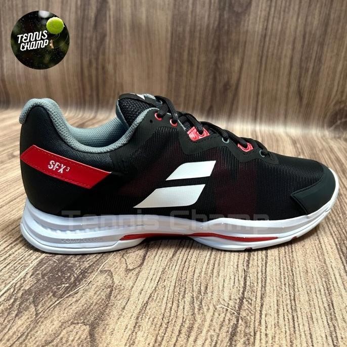 Sepatu Tenis Babolat SFX3 Black Poppy/Tennis Shoe Babolat Original